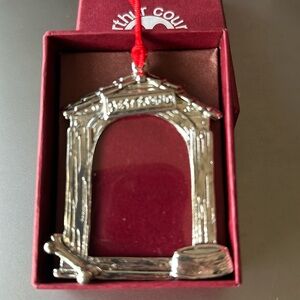 Arthur Court Dog Christmas Ornament Frame 03-0214 NEW in Box